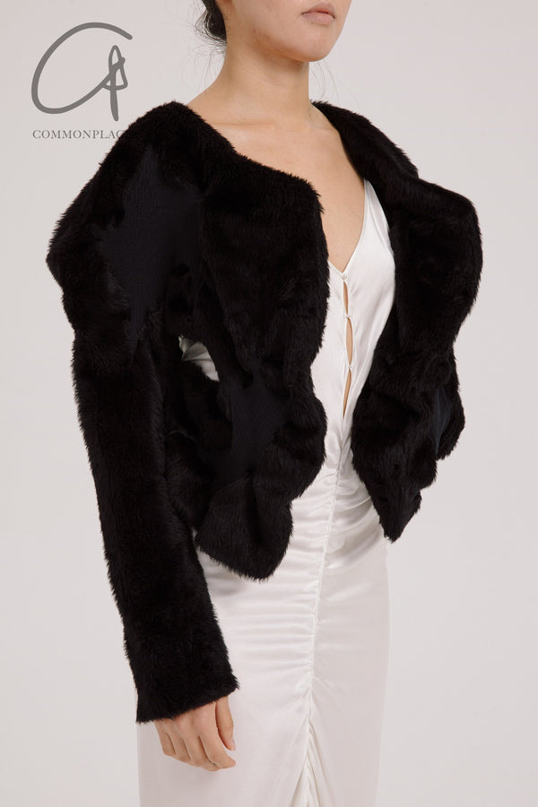 RUI Special Texture Short Jacket RUIFW21WV04 Black Onyx